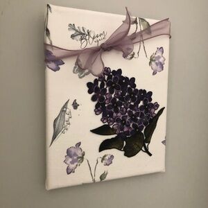 Fabric over canvas decor